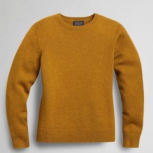 Pendleton Women’s Washable Shetland Crew Mustard Yellow Sweater
